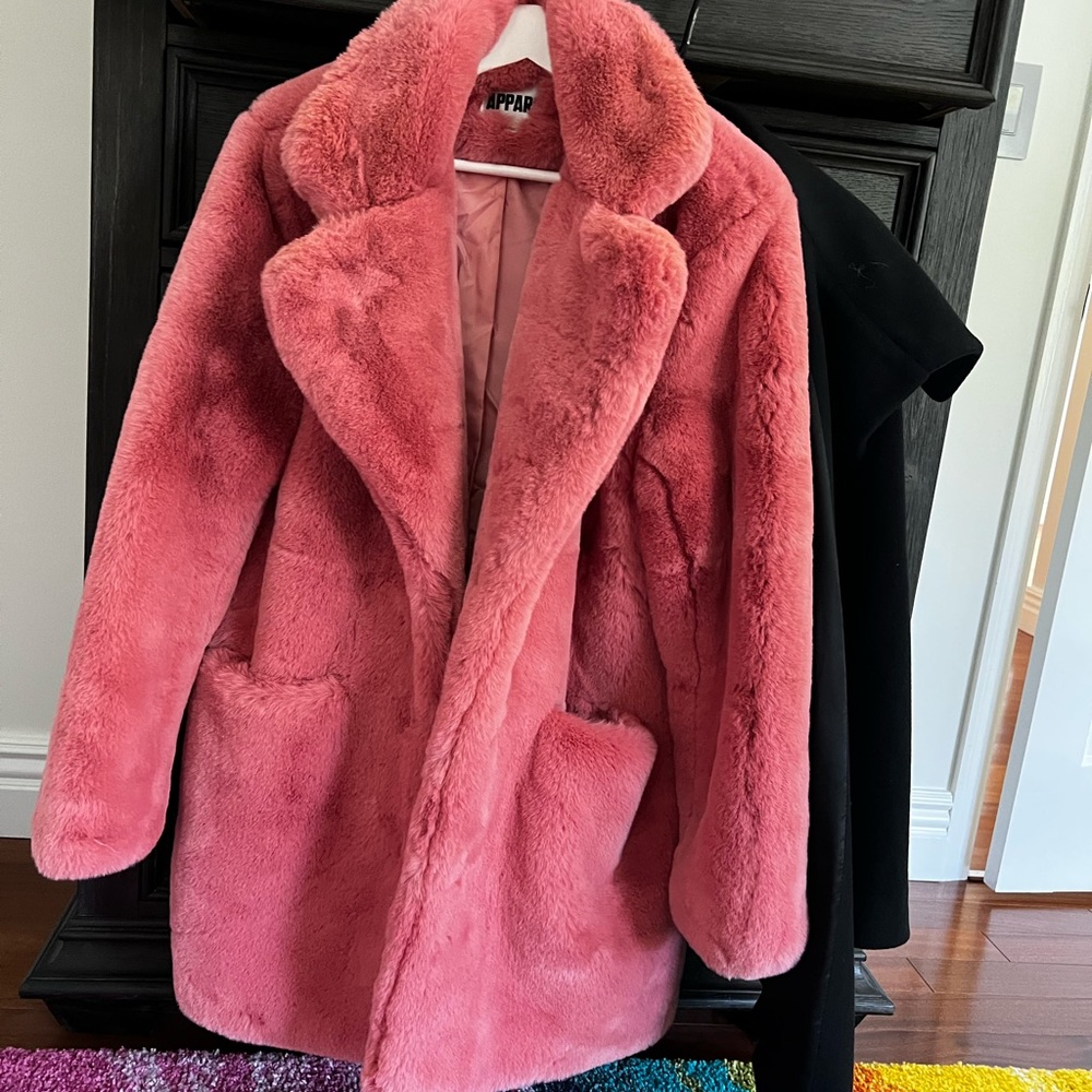 Apparis faux fur coat